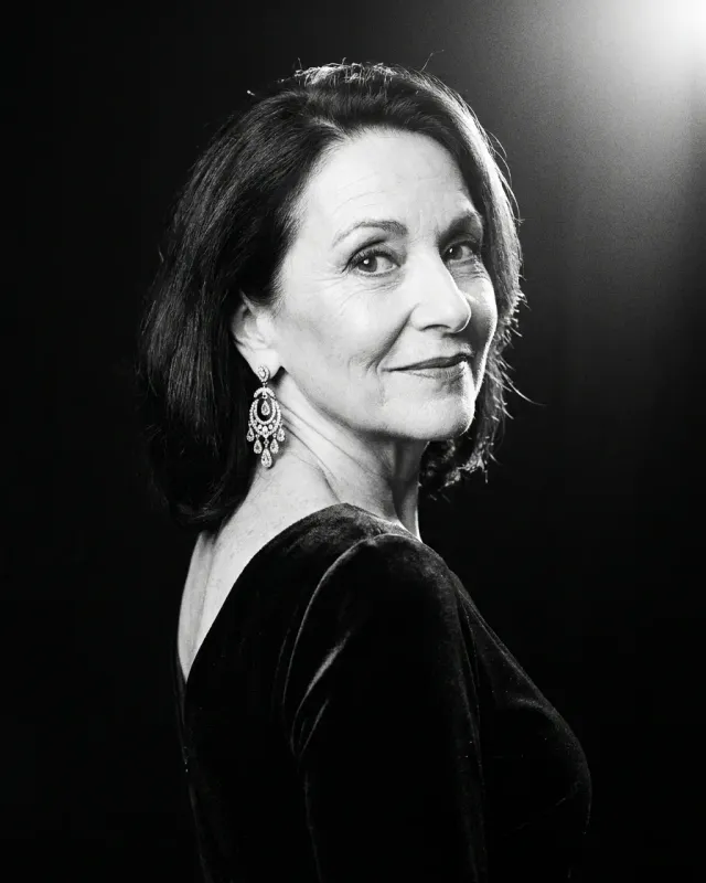 Concept of an individual guest portrait in studio lighting
