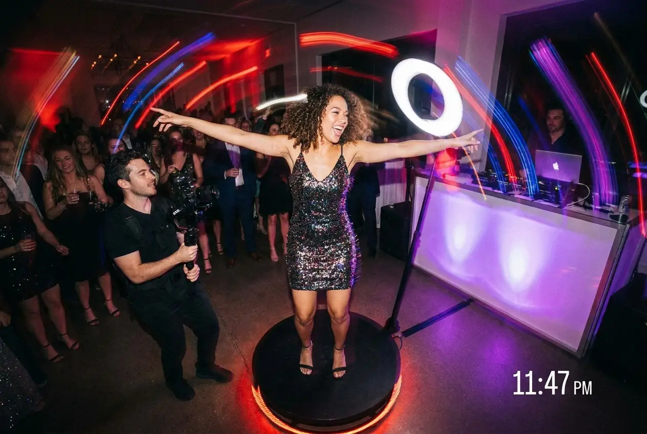 360 Video Booth event experience