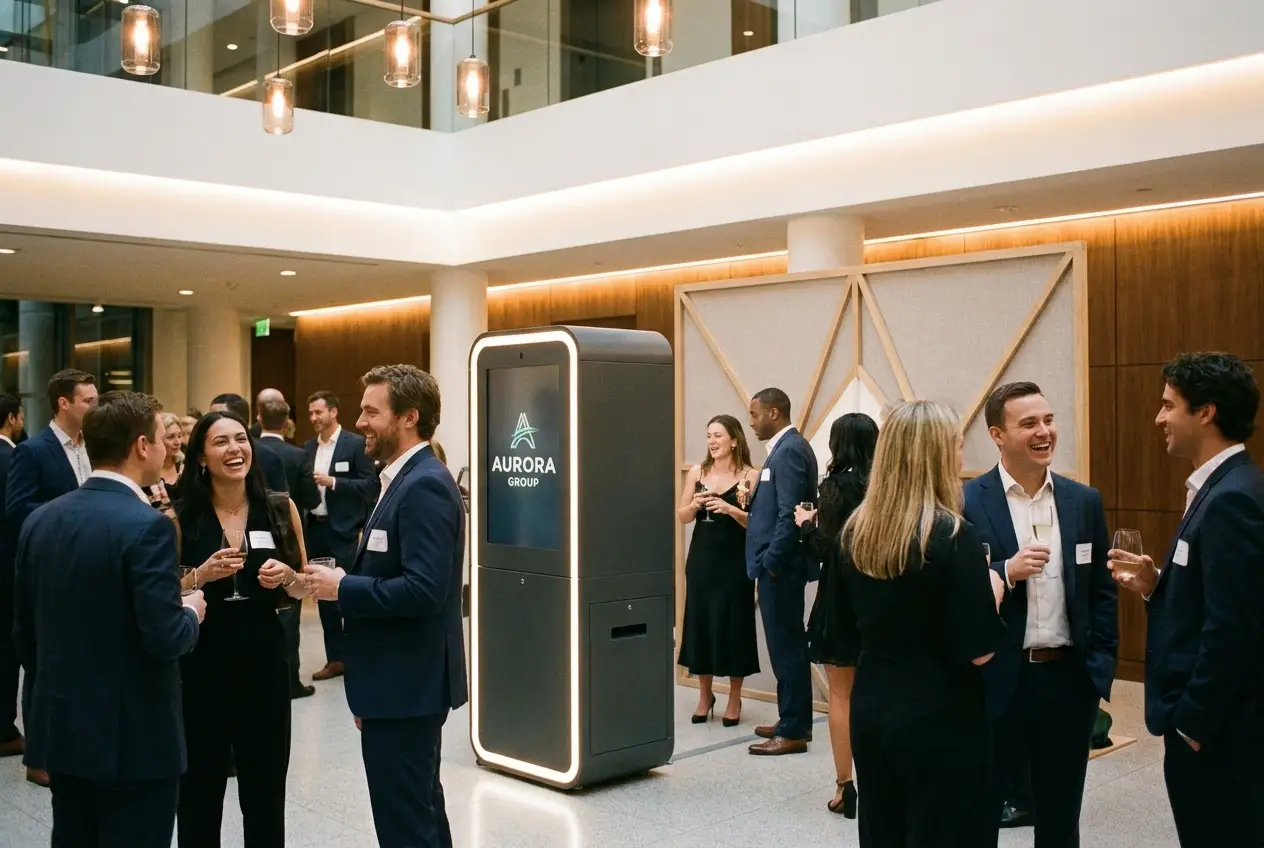 Corporate events portrait station