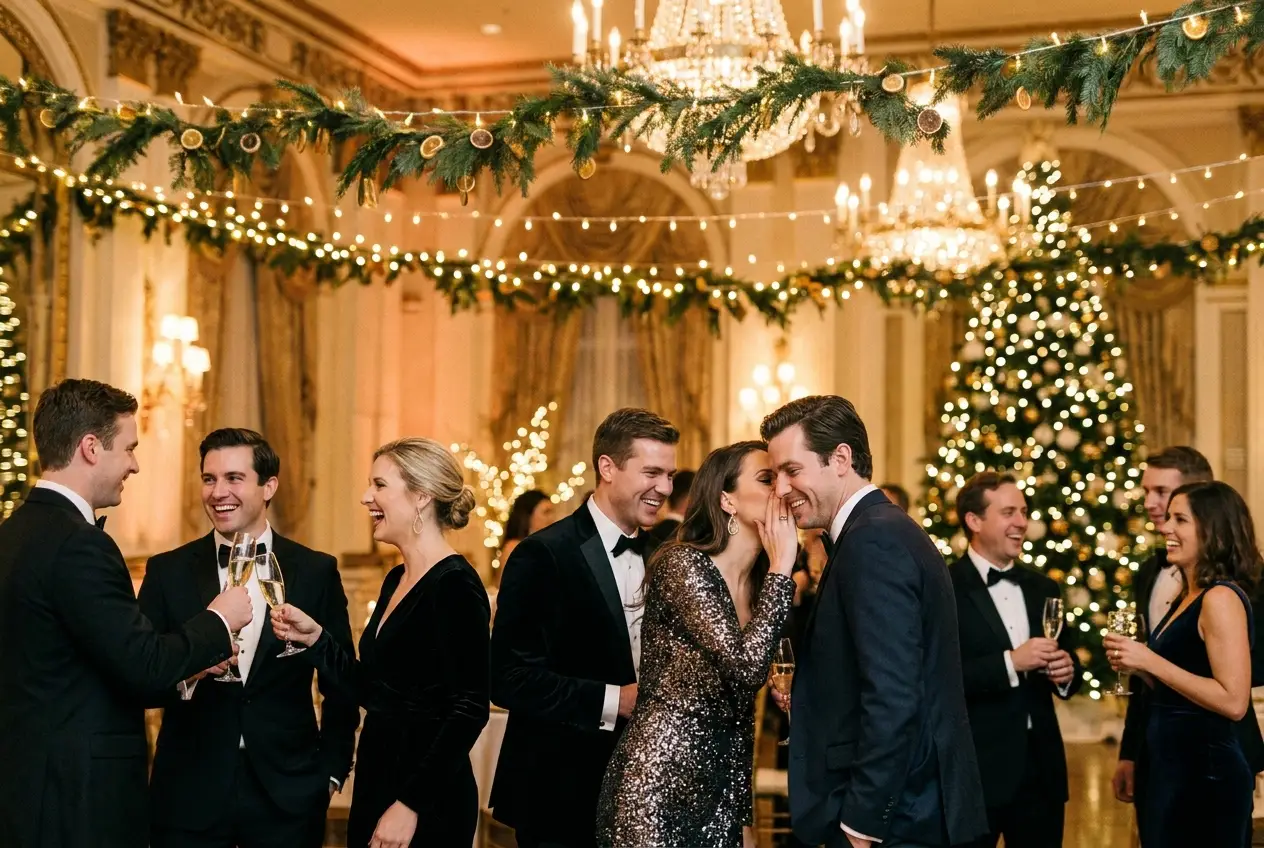 Holiday parties portrait station