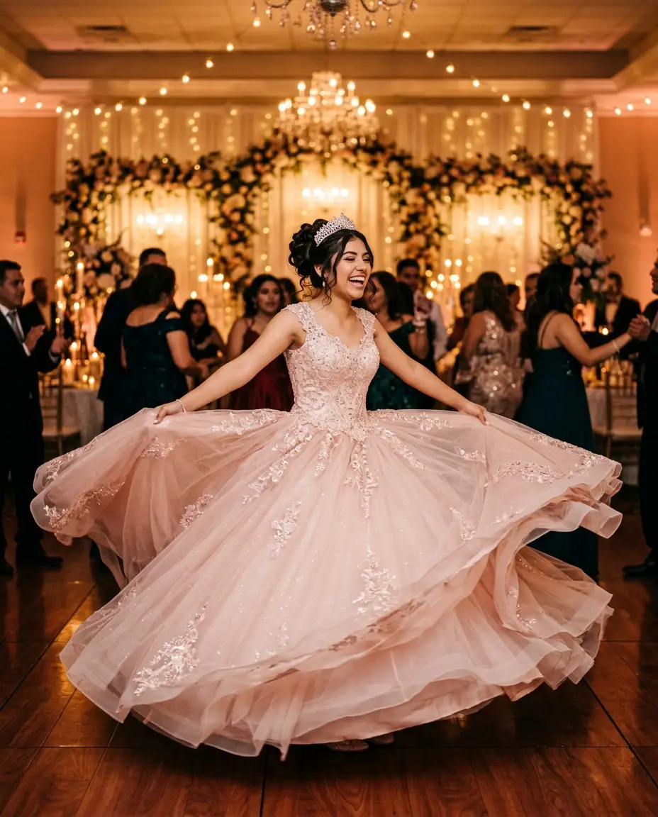 Quinceañeras portrait station