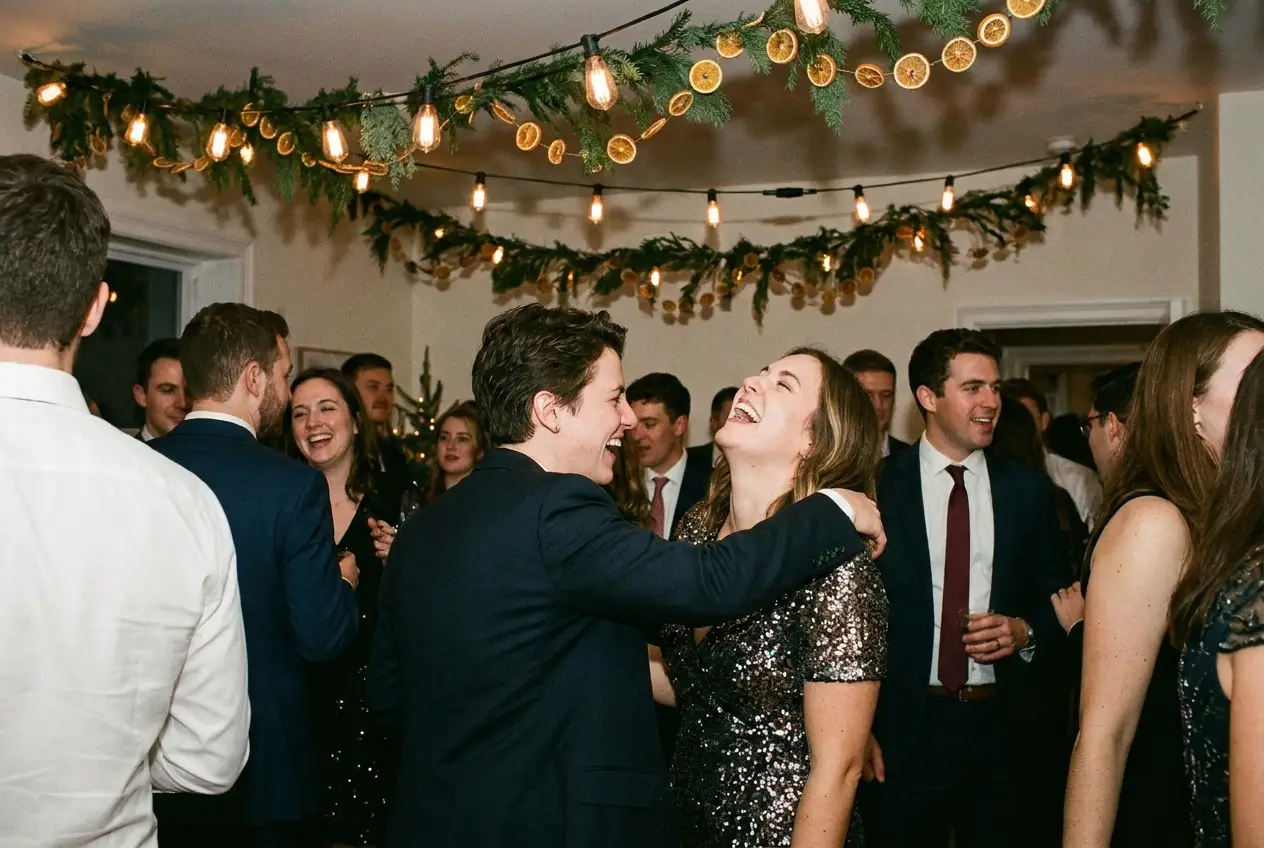 Holiday Party photo station moment