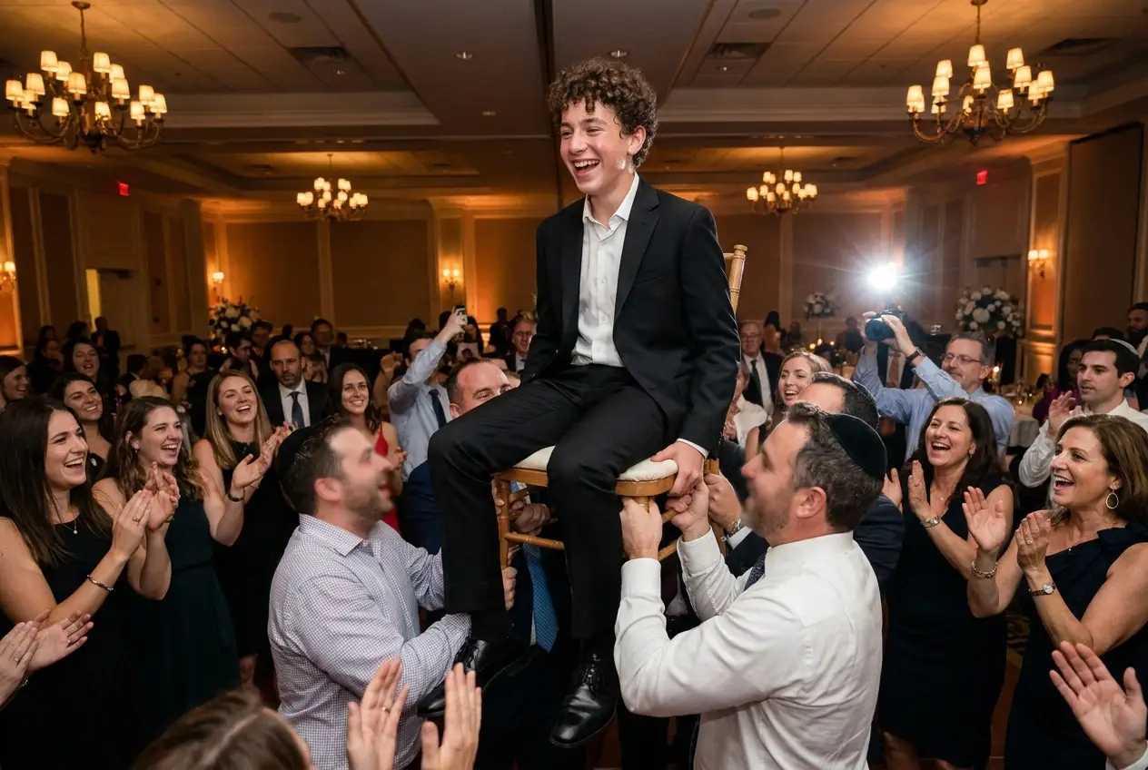 Bar & Bat Mitzvah photo station moment